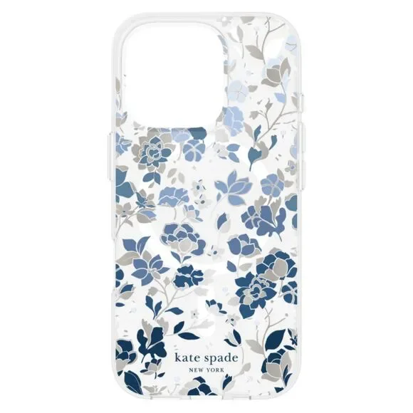 Kate Spade NWB Protective Magsafe Case For Apple iPhone 16 Flowerbed Blue - Picture 5 of 10
